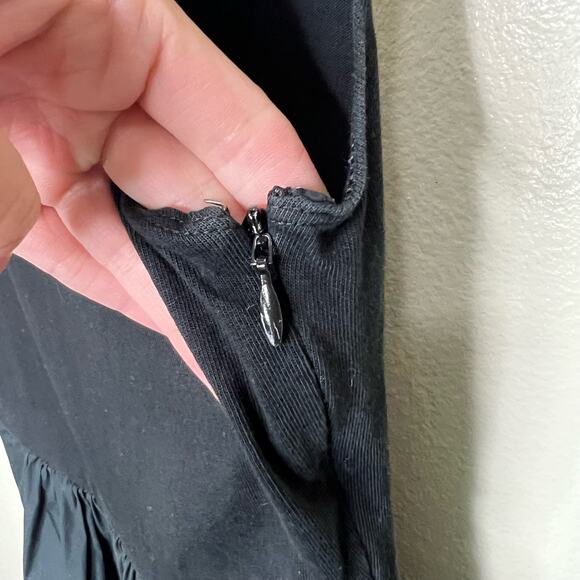 3.1 Phillip Lim Poplin Tank Mini Dress 0 XS Black Scoop Neck Designer Sleeveless - Picture 9 of 12